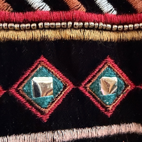 Sfera black velvet bolero embroidered jacket - Picture 8 of 9